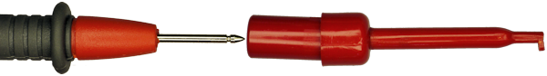 Multimeter test leads slide-on hook
