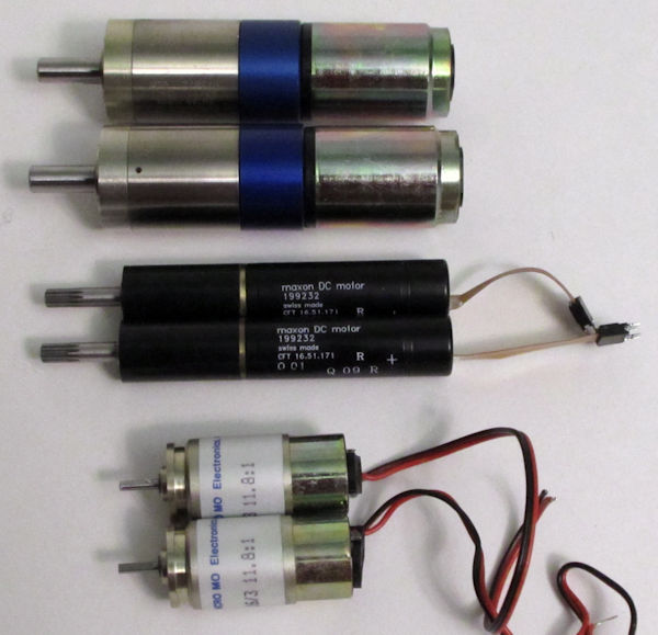 MiniMotor Micro MO and Maxon gearhead motors