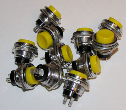 Yellow pushbuttons