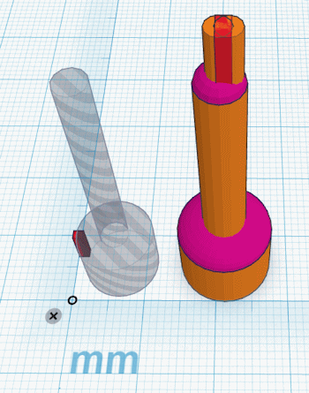 Model parts to make plastic IC hook case