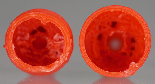 Warped bottom layers bottom view