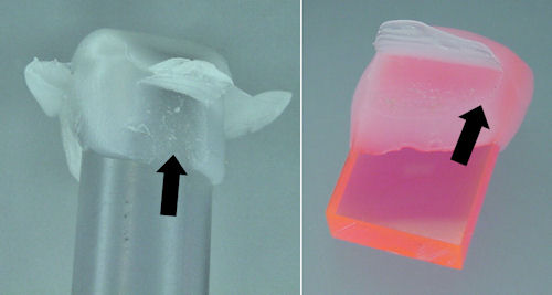 ShapeLock plastic shears rather than pop off polycarbonate and acrylic.