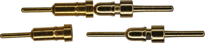 Gold interconnect pins