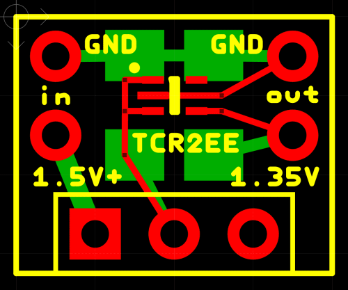 Mercury battery regulator PCB layout