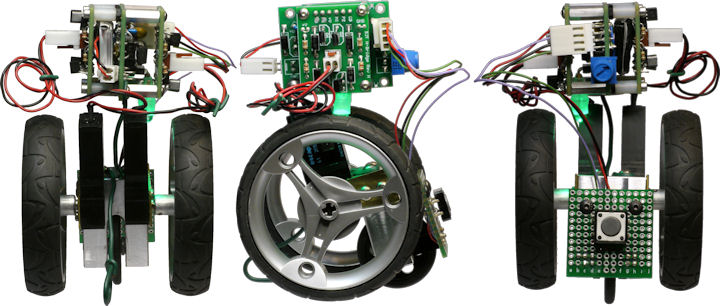 Afterthought Cake robot front, side, and rear view