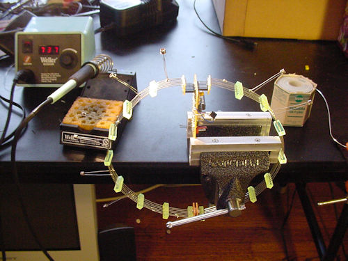 Halfway through soldering