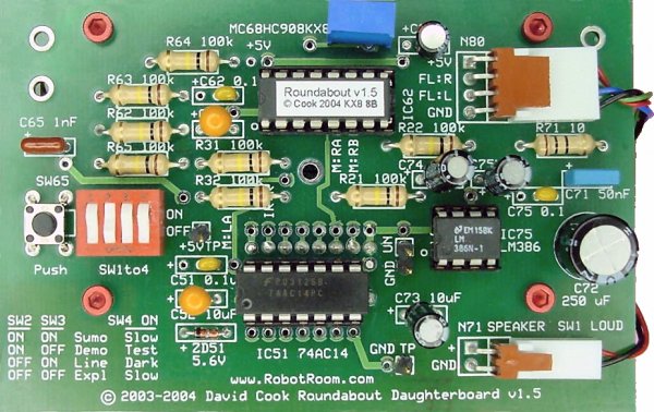 Completed Roundabout daughterboard