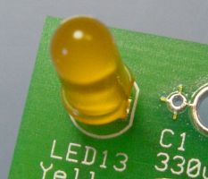 LED with notch matching silkscreen illustration on board