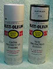 White and black spray paint