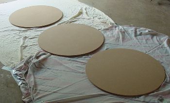 Three rings ready for painting