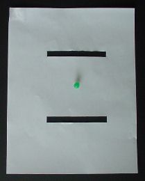 Paper stencil for starting lines