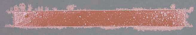 Shikiri line showing leakage