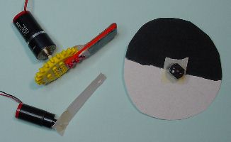 Motors attached to various contrasting surfaces