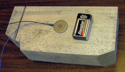 Big chunk of aluminum with temperature sensor.