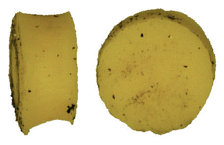 Residual hole material from punching hole